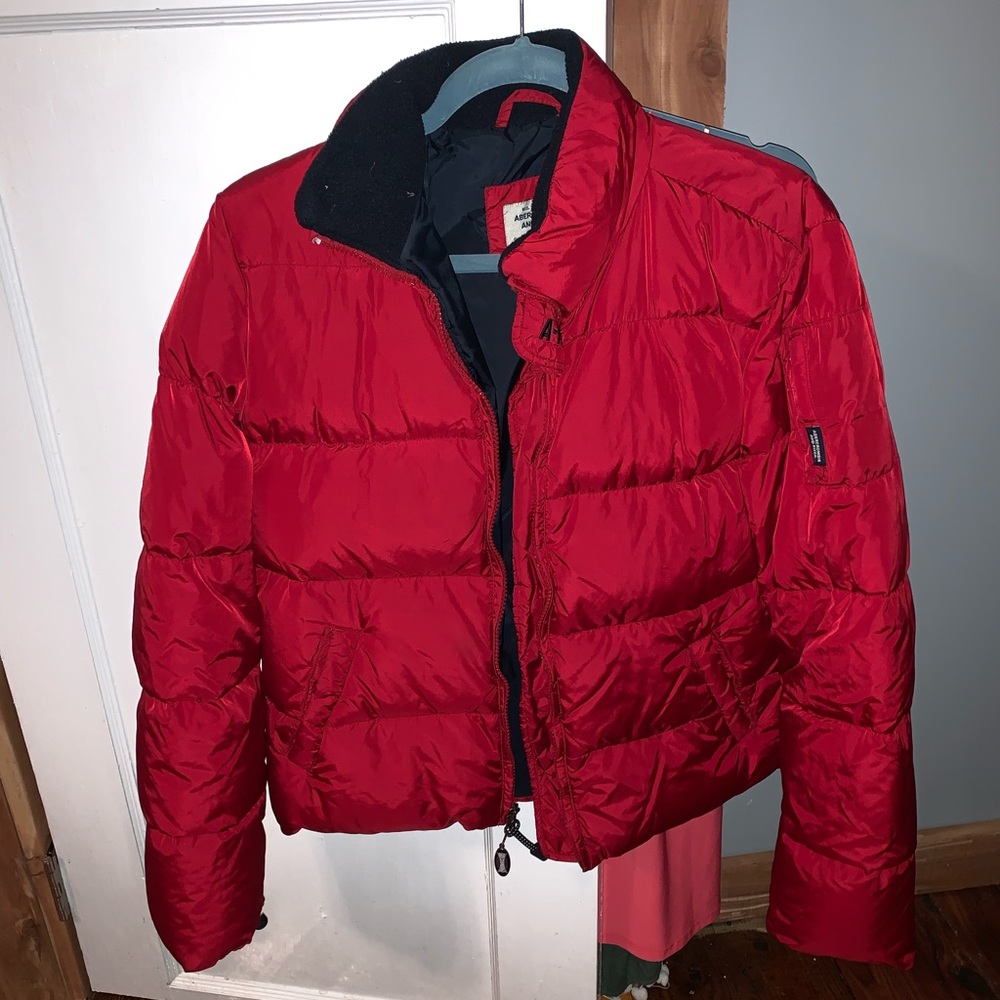 Abercrombie and fitch red coat